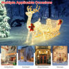 Picture of 6' Christmas Decor Reindeer and Sleigh with Lights