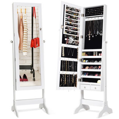 Picture of Armoire Mirrored Jewelry Cabinet