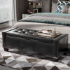 Picture of Bench Storage Ottoman - Black