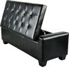 Picture of Bench Storage Ottoman - Black