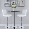 Picture of Kitchen Height Adjustable Bar Stools - White 2 pcs