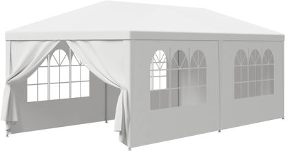 Picture of Outdoor 10' x 20' Tent with 6 Walls - White