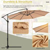 Picture of Outdoor 10' Patio Hanging Umbrella - Tan