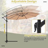 Picture of Outdoor 10' Patio Hanging Umbrella - Tan