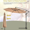 Picture of Outdoor 10' Patio Hanging Umbrella - Tan