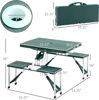 Picture of Outdoor Portable Folding Picnic Table Set - Green
