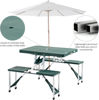 Picture of Outdoor Portable Folding Picnic Table Set - Green
