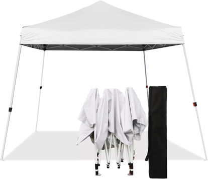 Picture of Outdoor 8'x8' EZ Pop Up Tent - White